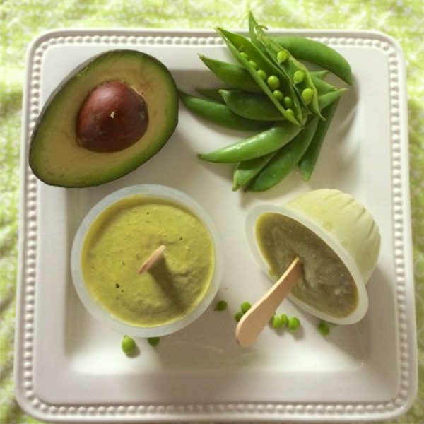 Avocado Sweet Pea Frozen Pops