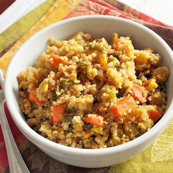 Fried Quinoa with Mixed Vegetables Libby's Vegetables