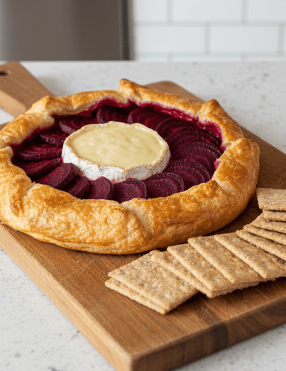 Pastry Wrapped Roasted Beets and Brie