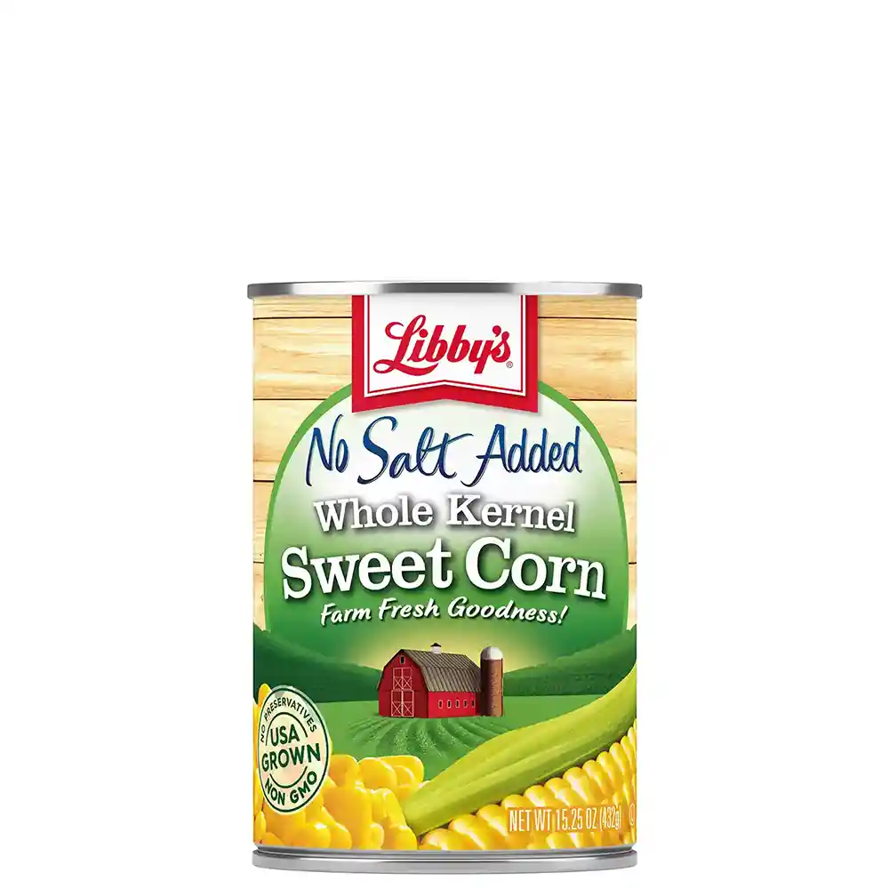 No Salt Added Whole Kernel Sweet Corn, 15.25 oz.