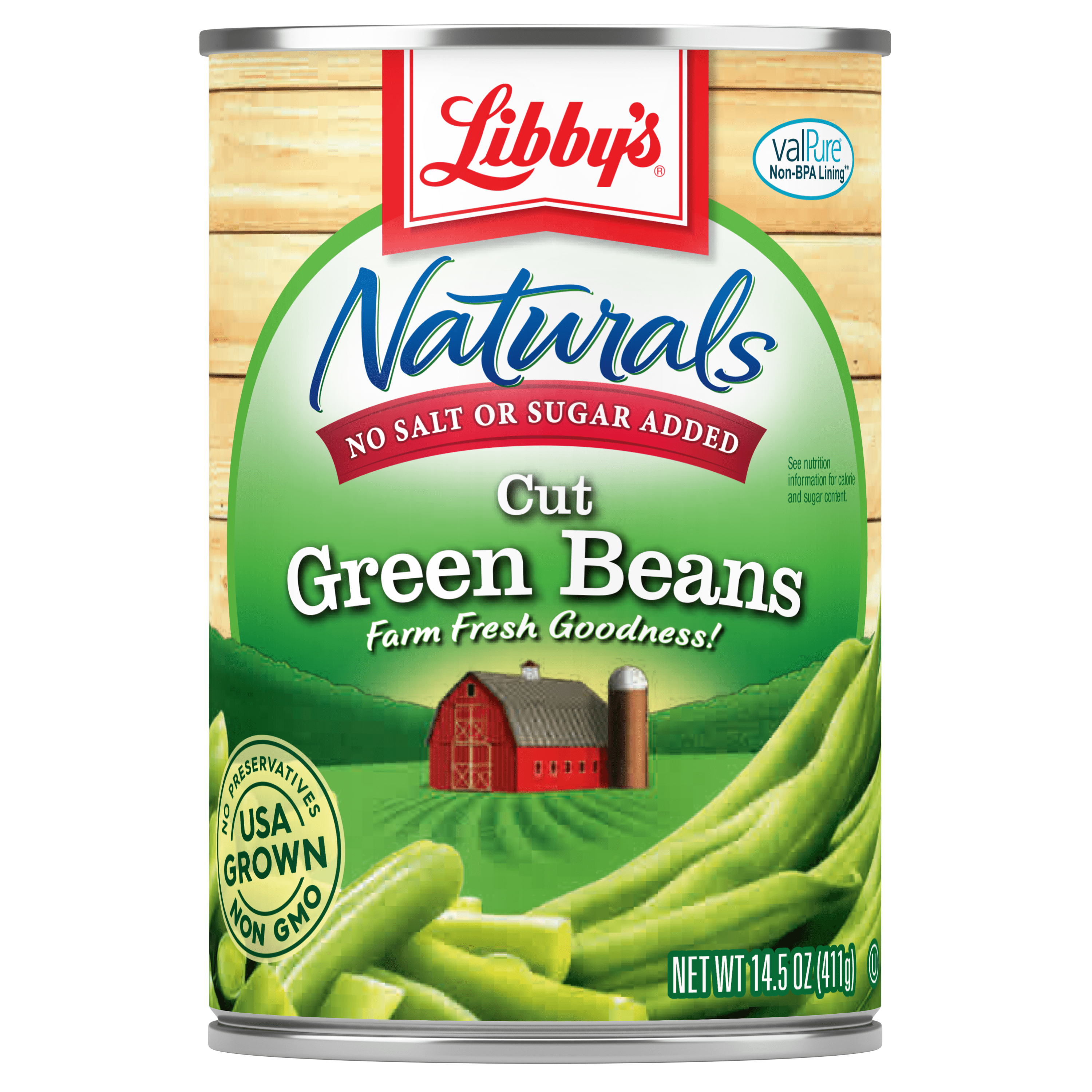 Naturals Cut Green Beans, 14.5 oz.