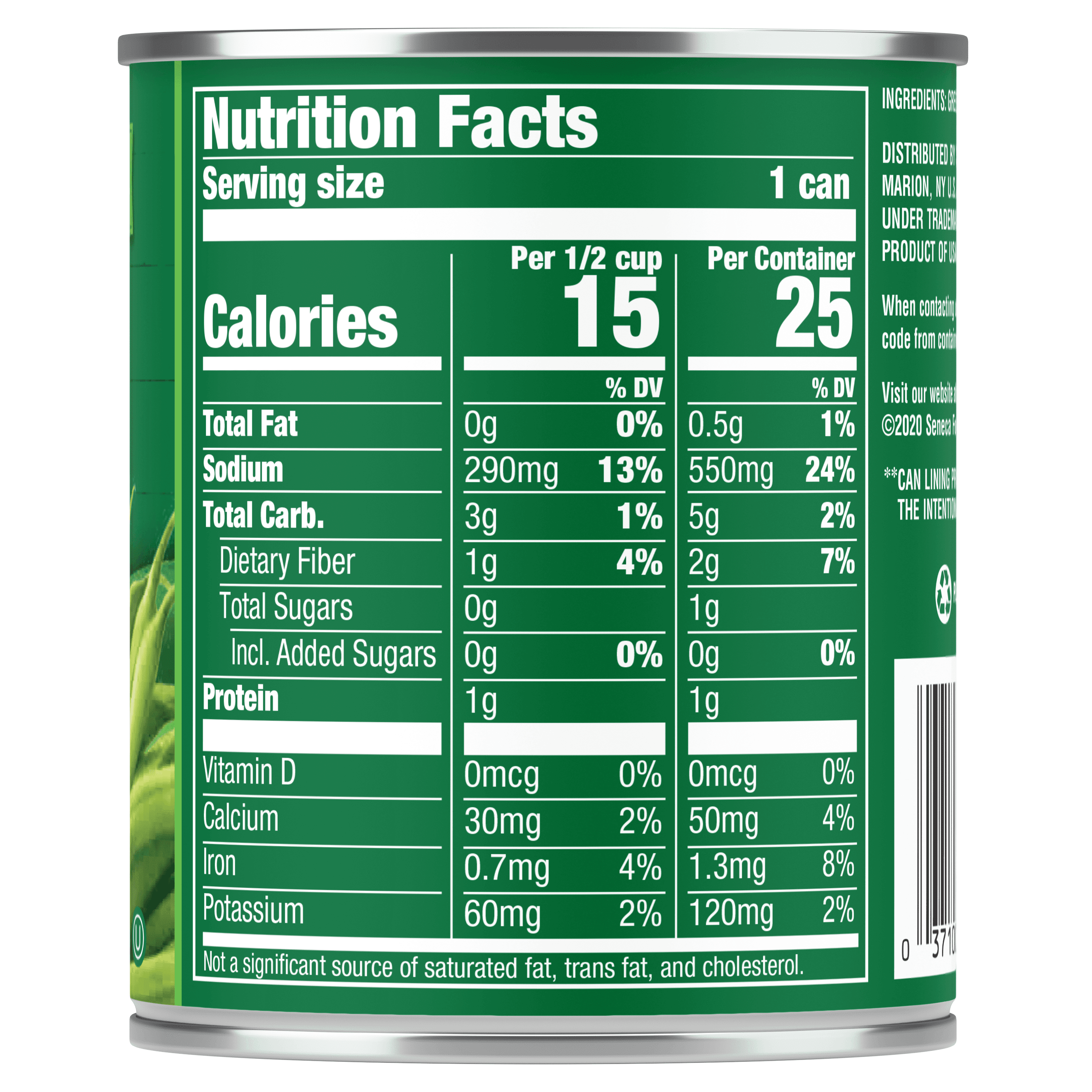 French Style Green Beans, 8 oz. Easy-Open Can
