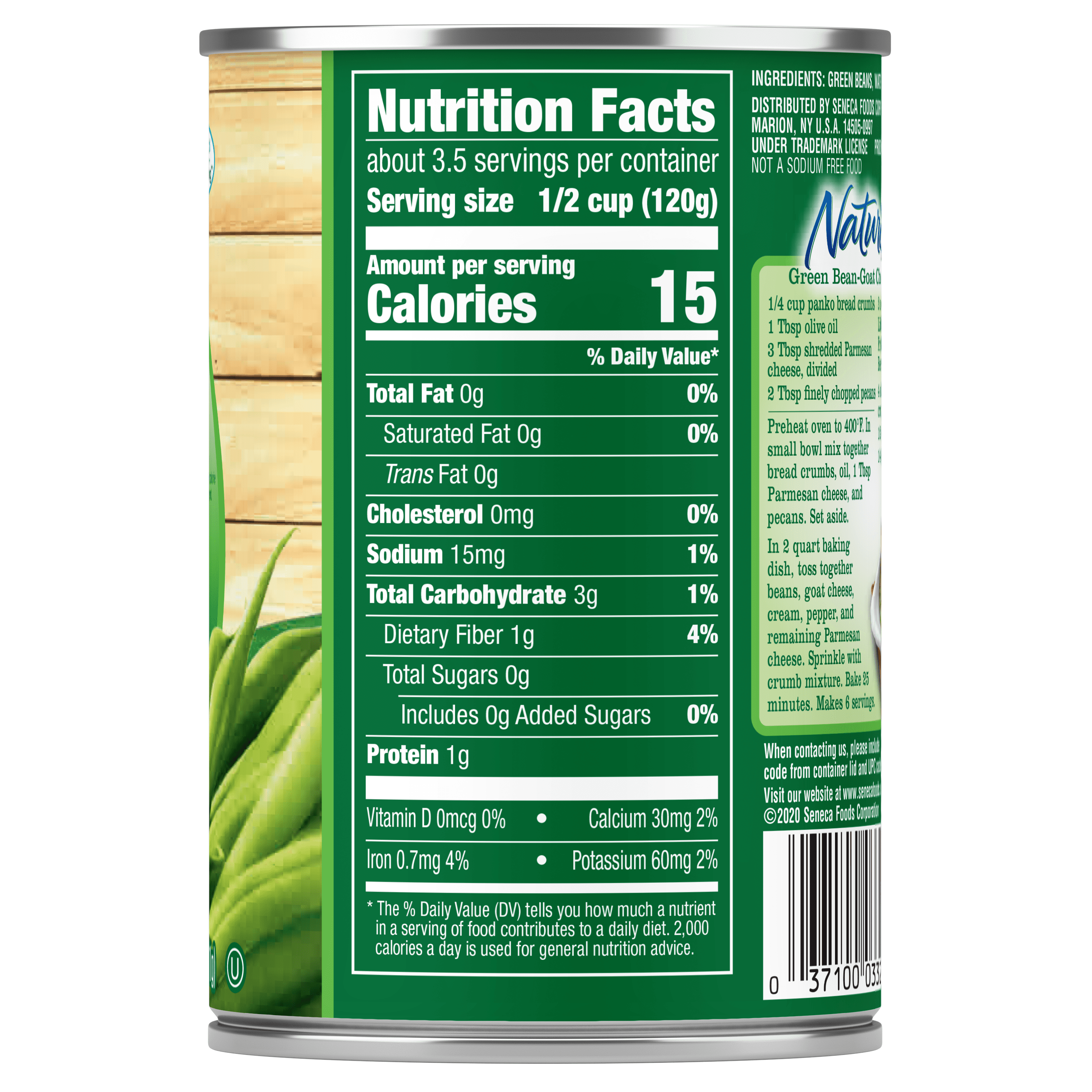 Naturals French Style Green Beans, 14.5 oz.
