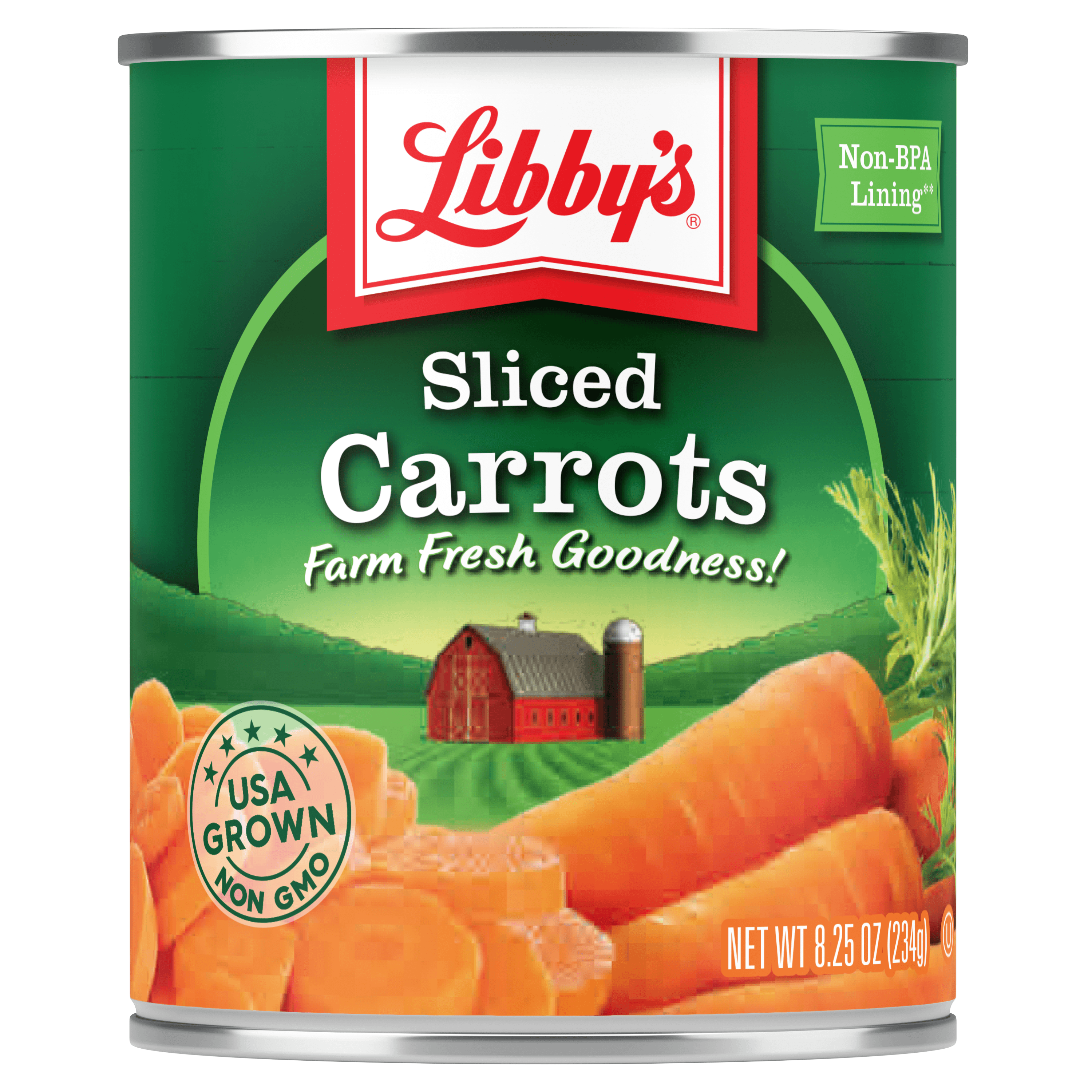 Sliced Carrots, 8.25 oz. Easy-Open Can