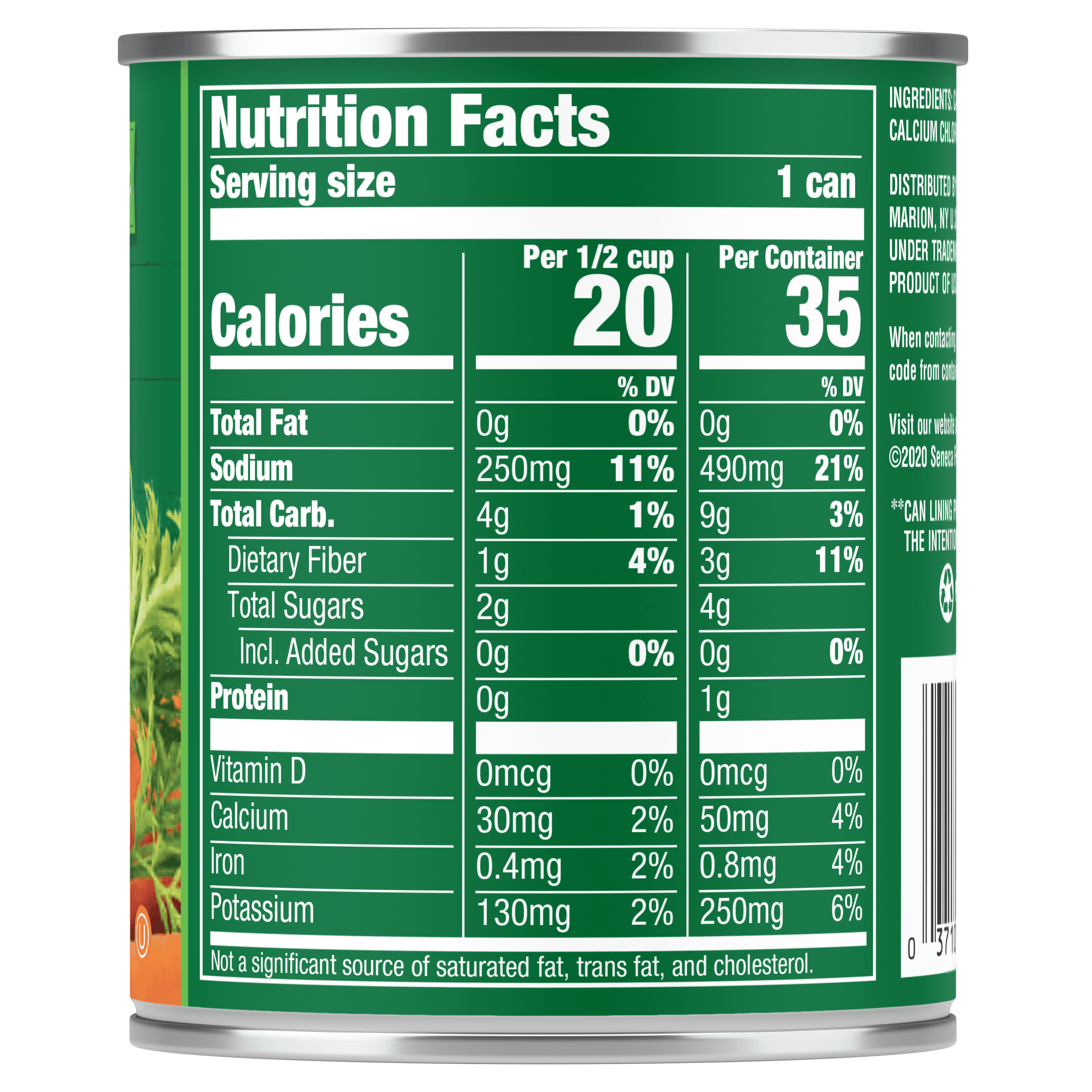 Sliced Carrots, 8.25 oz. Easy-Open Can