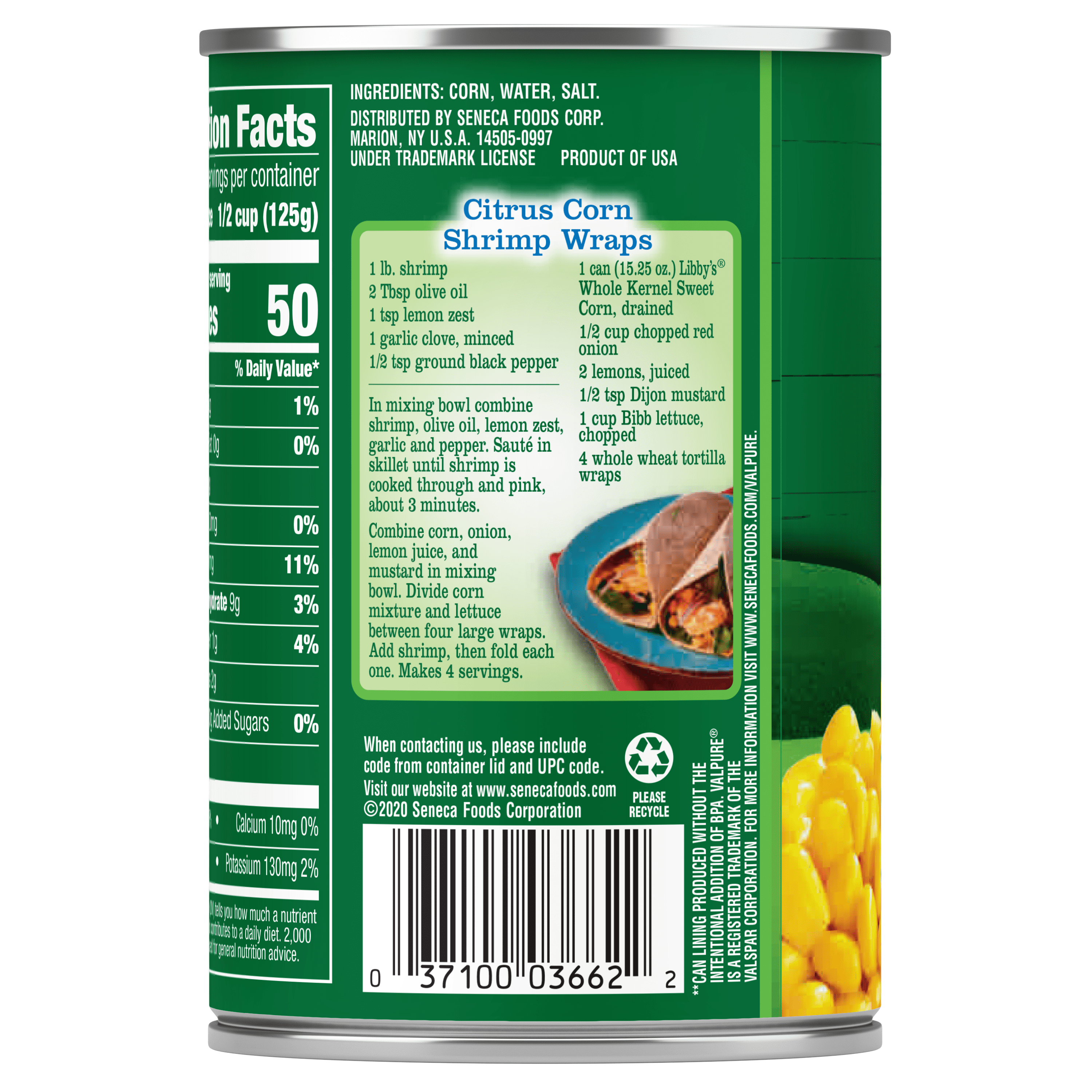 Ingredient Statement, Recipe