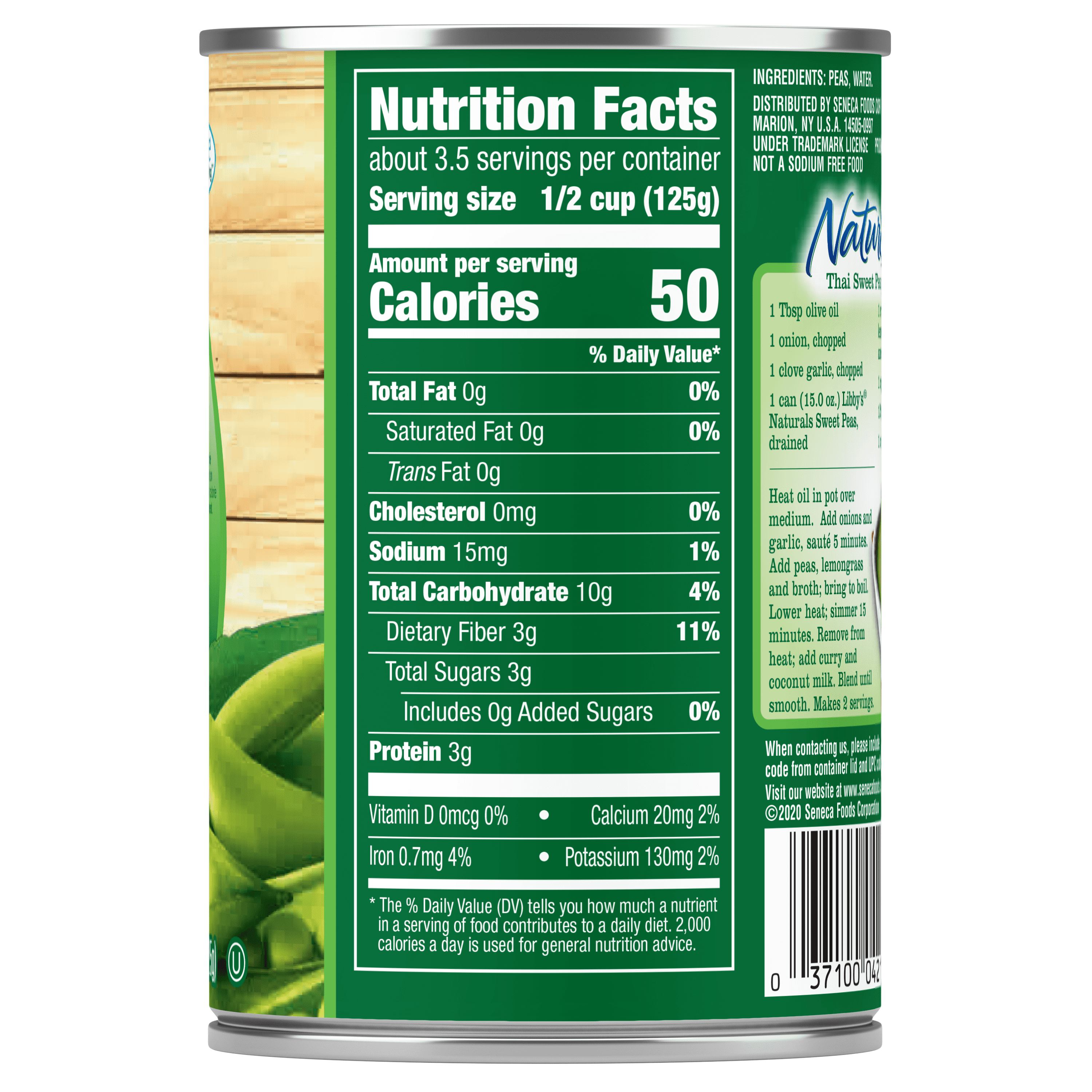 Naturals Sweet Peas, 15 oz.