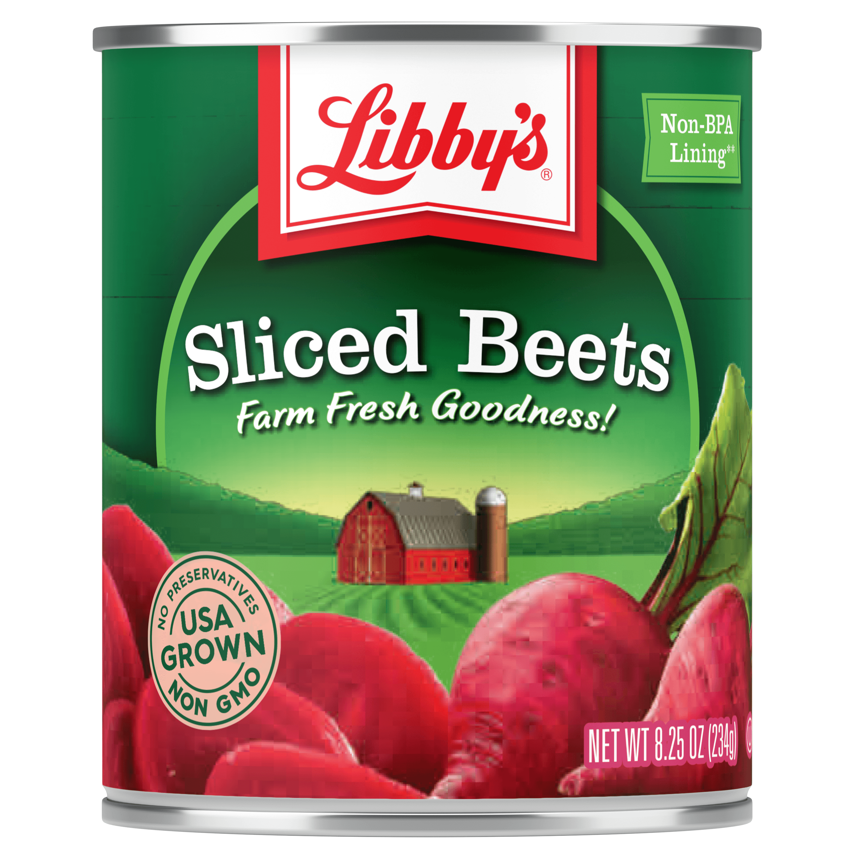Sliced Beets, 8.25 oz. Easy-Open Can