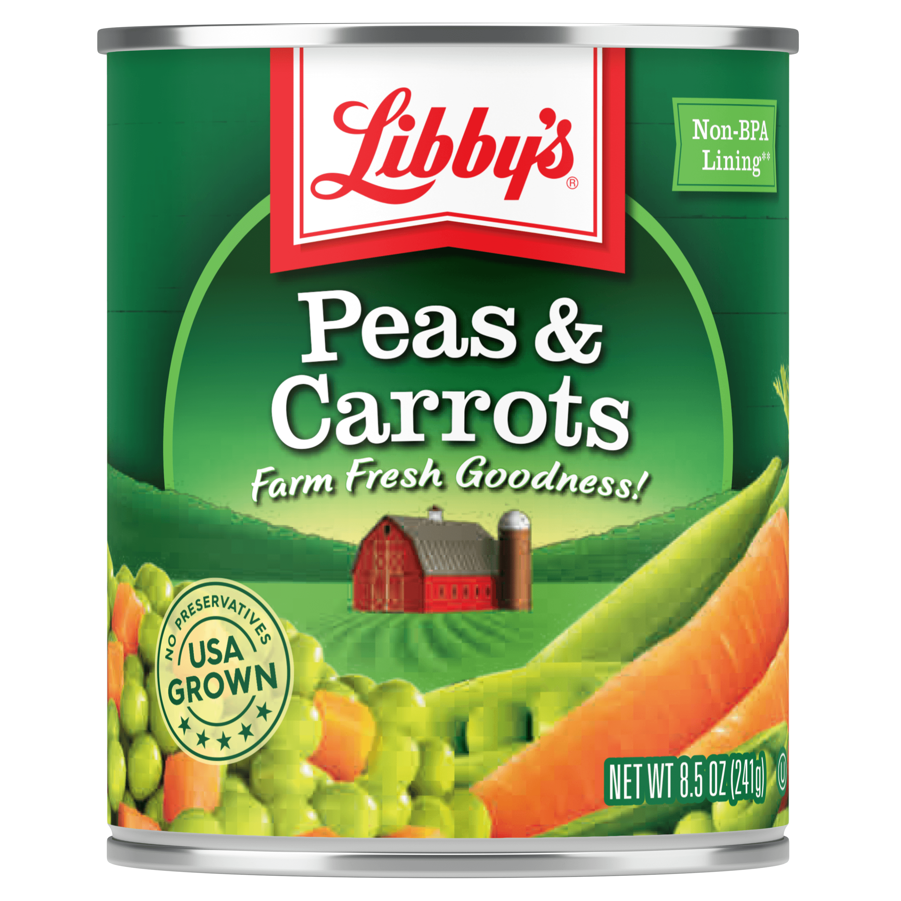 Peas & Carrots, 8.5 oz. Easy-Open Can
