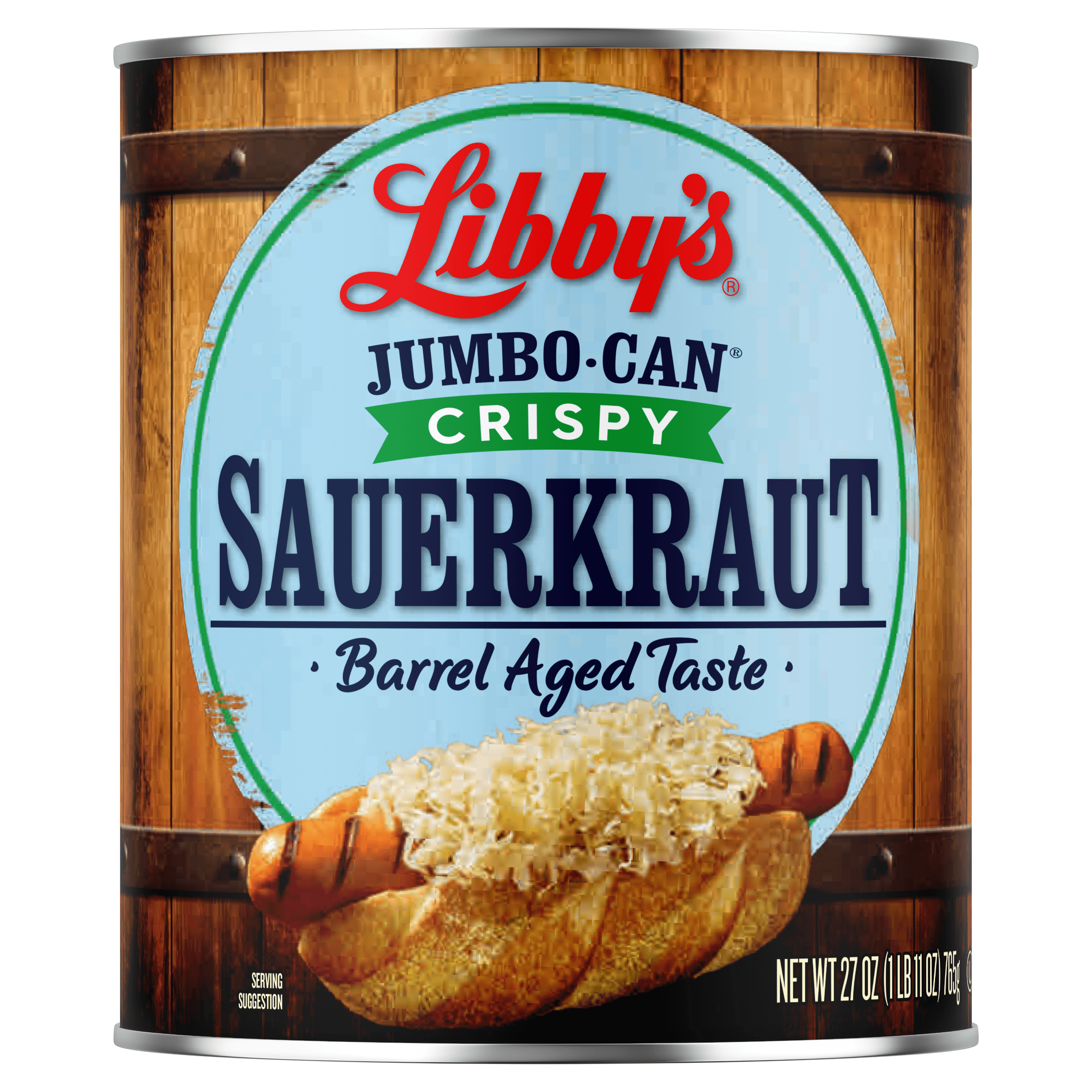 Crispy Sauerkraut, 27 oz. Jumbo-Can