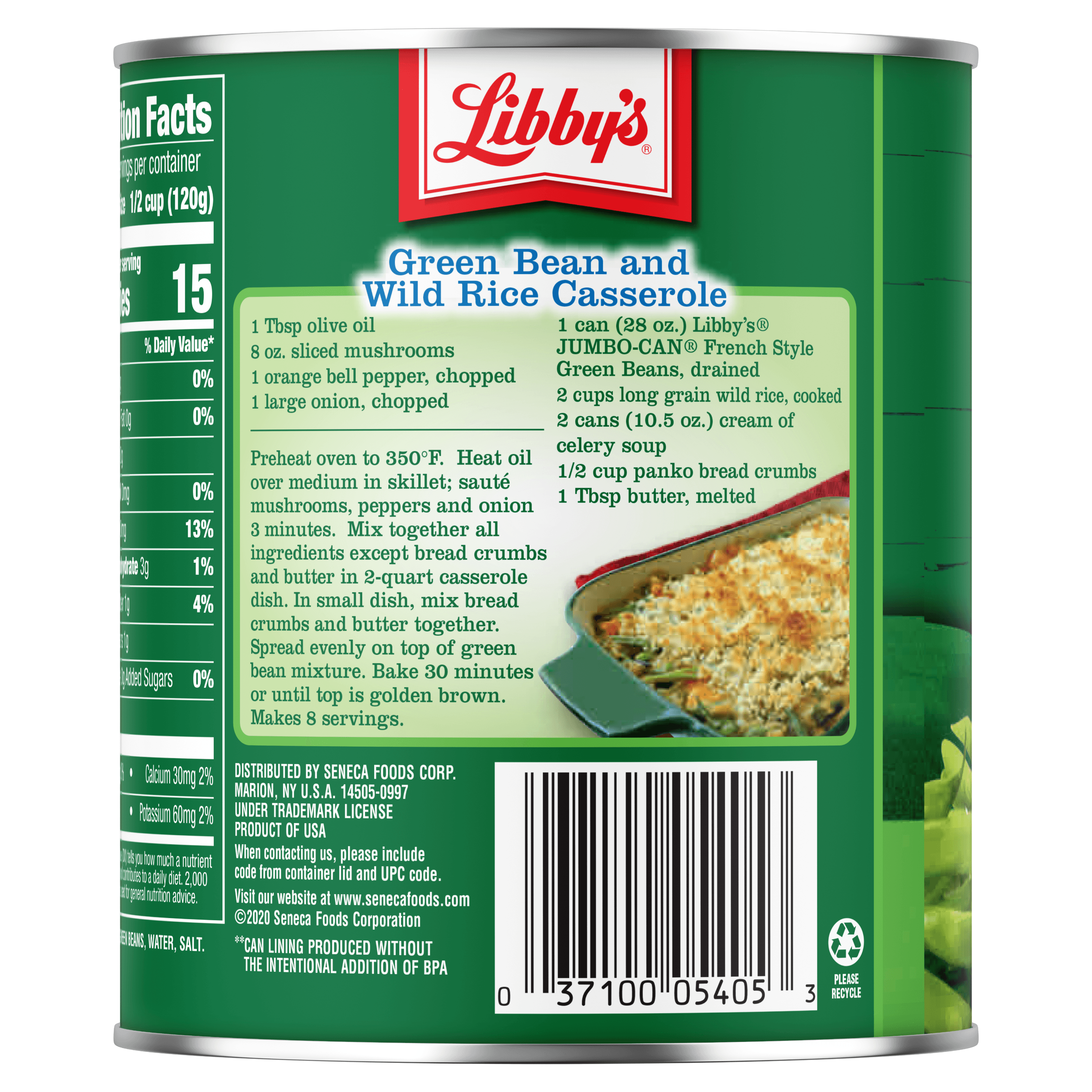 Libby's French Style Green Beans Classically Delicious, Mild & Subtly