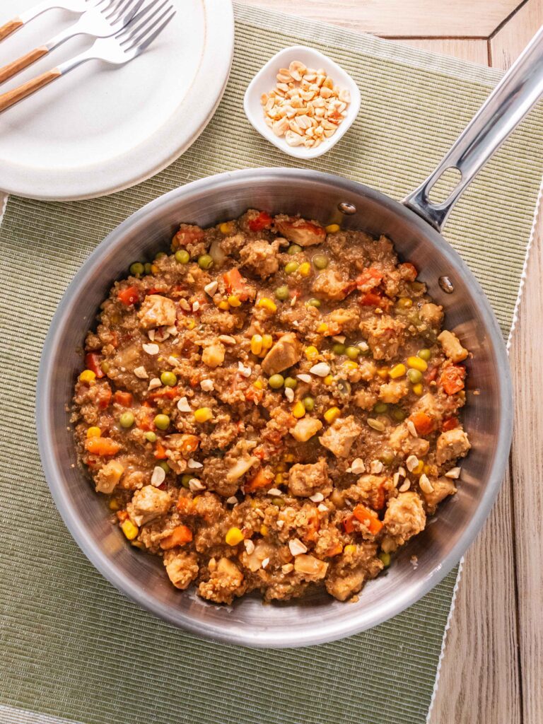 Peanut Chicken and Quinoa Stir-Fry