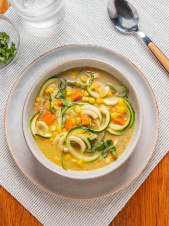 zucchini noodle corn chowder recipe