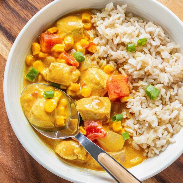 chicken and corn curry recipe