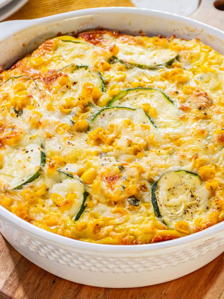 Corn and Zucchini Bake
