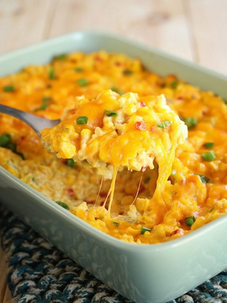 Cheesy Corn and Rice Casserole