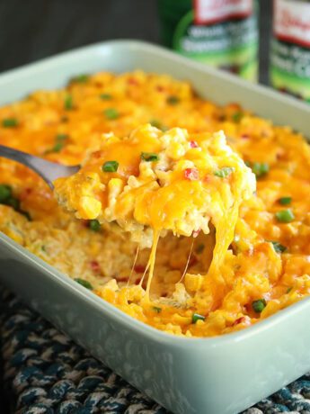 Ultimate Cheesy Corn and Rice Casserole