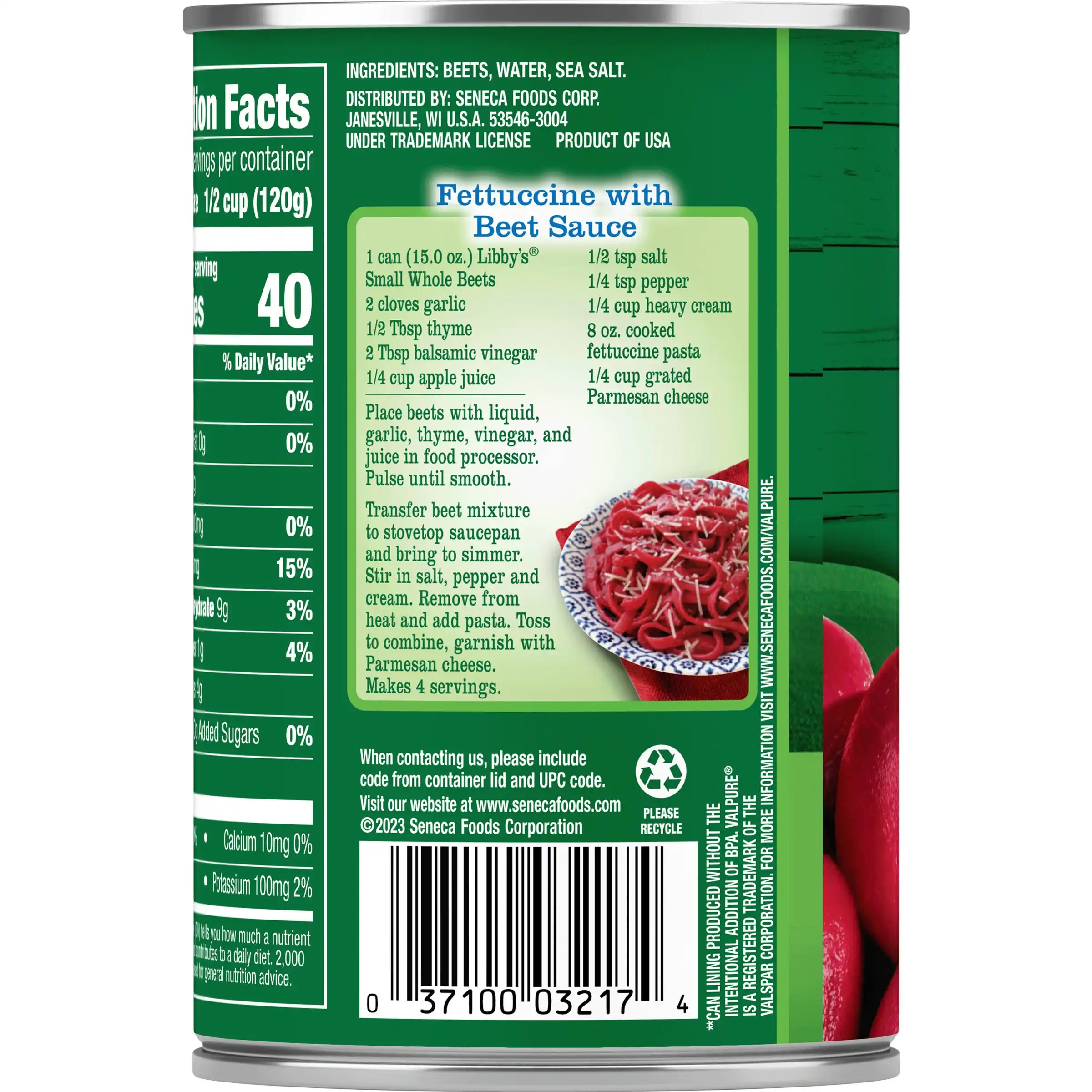 Small Whole Beets, 15 oz.