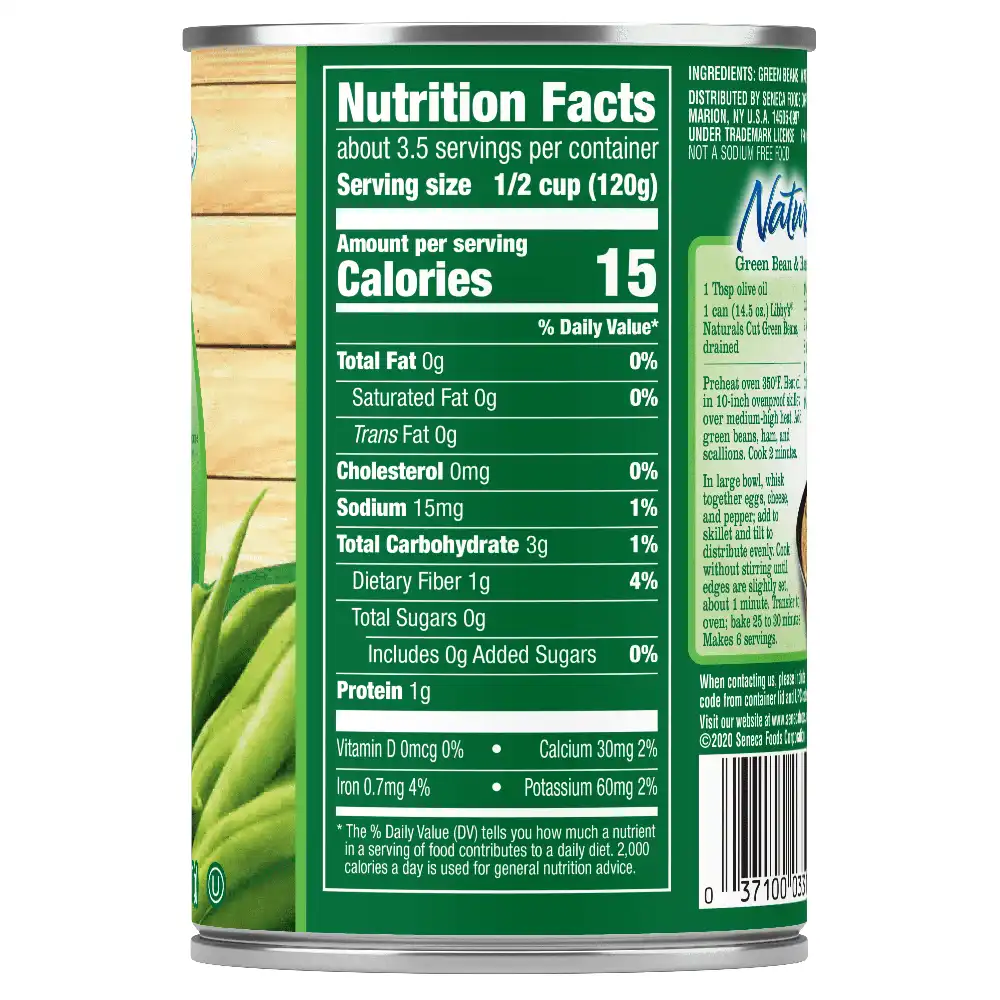 Naturals Cut Green Beans, 14.5 oz.