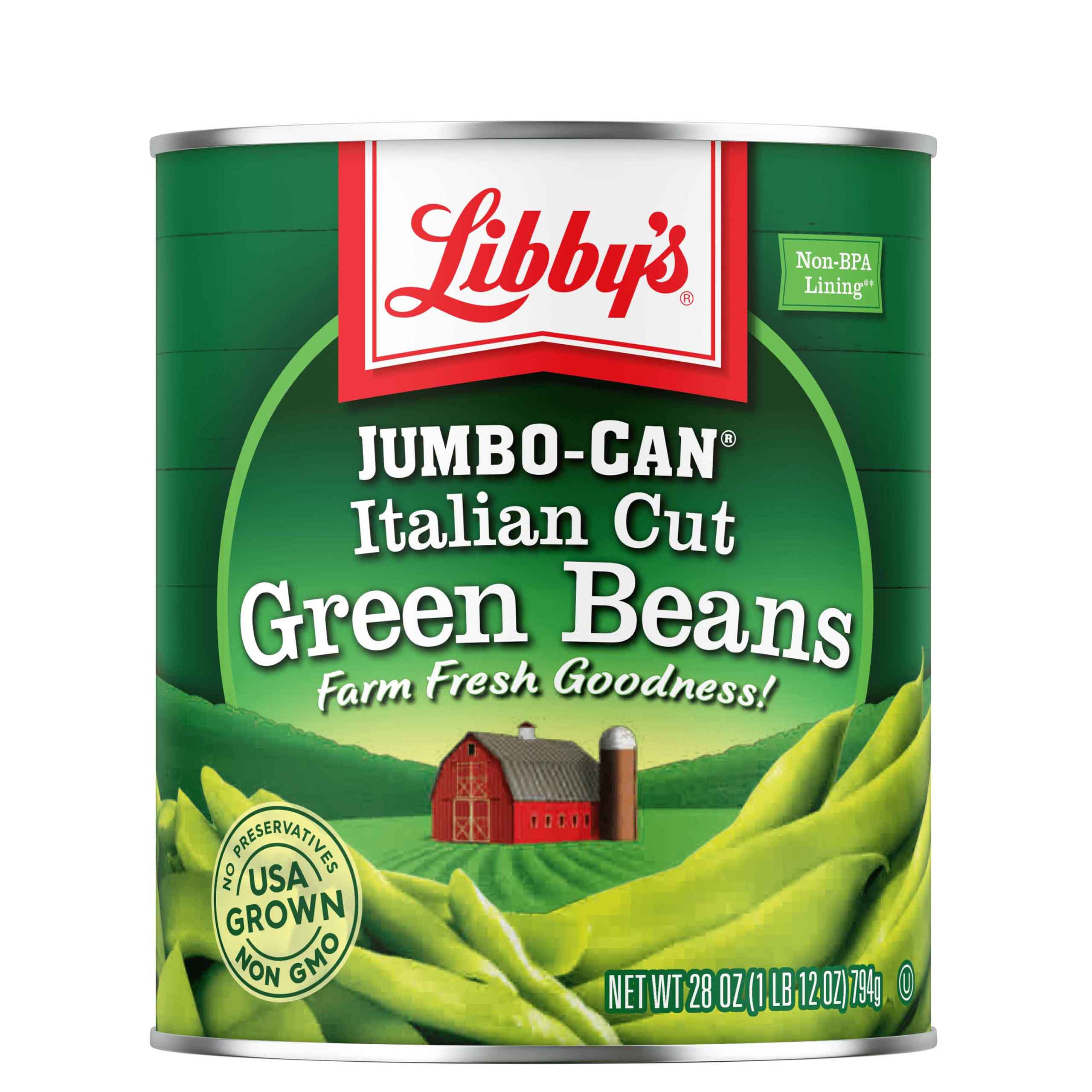 Libby's Italian Cut Green Beans Classically Delicious, Mild & Subtly
