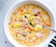 Ham and Corn Chowder Soup