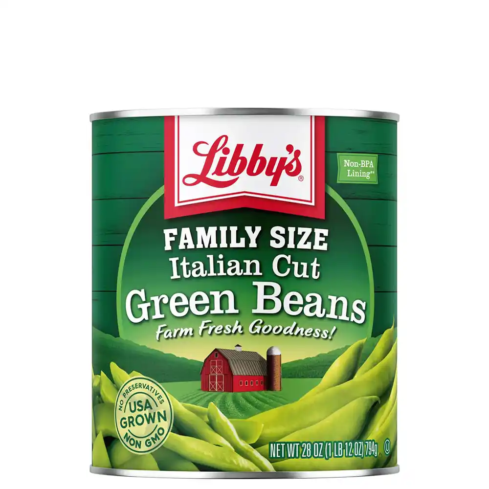 Italian Cut Green Beans, 28 oz. Family Size