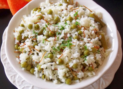 Pea and Green Bean Rice Medley