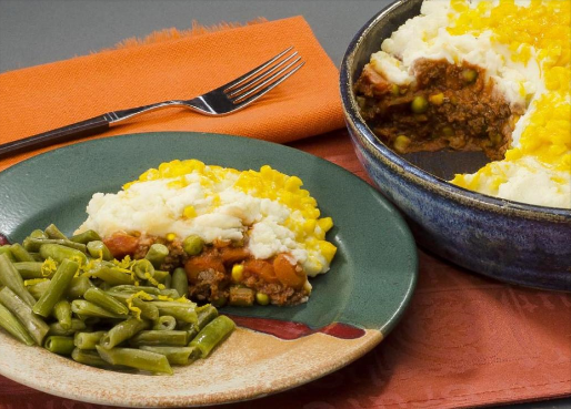 Shepherd's Pie with Lemony Green Beans