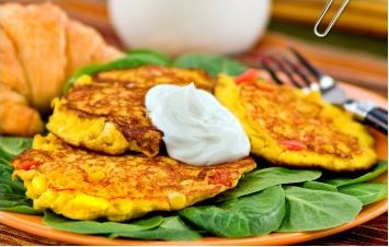 Hot-Off-The-Griddle Corn Cakes