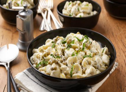 little-ears-pasta-with-peas-mint-and-ricotta