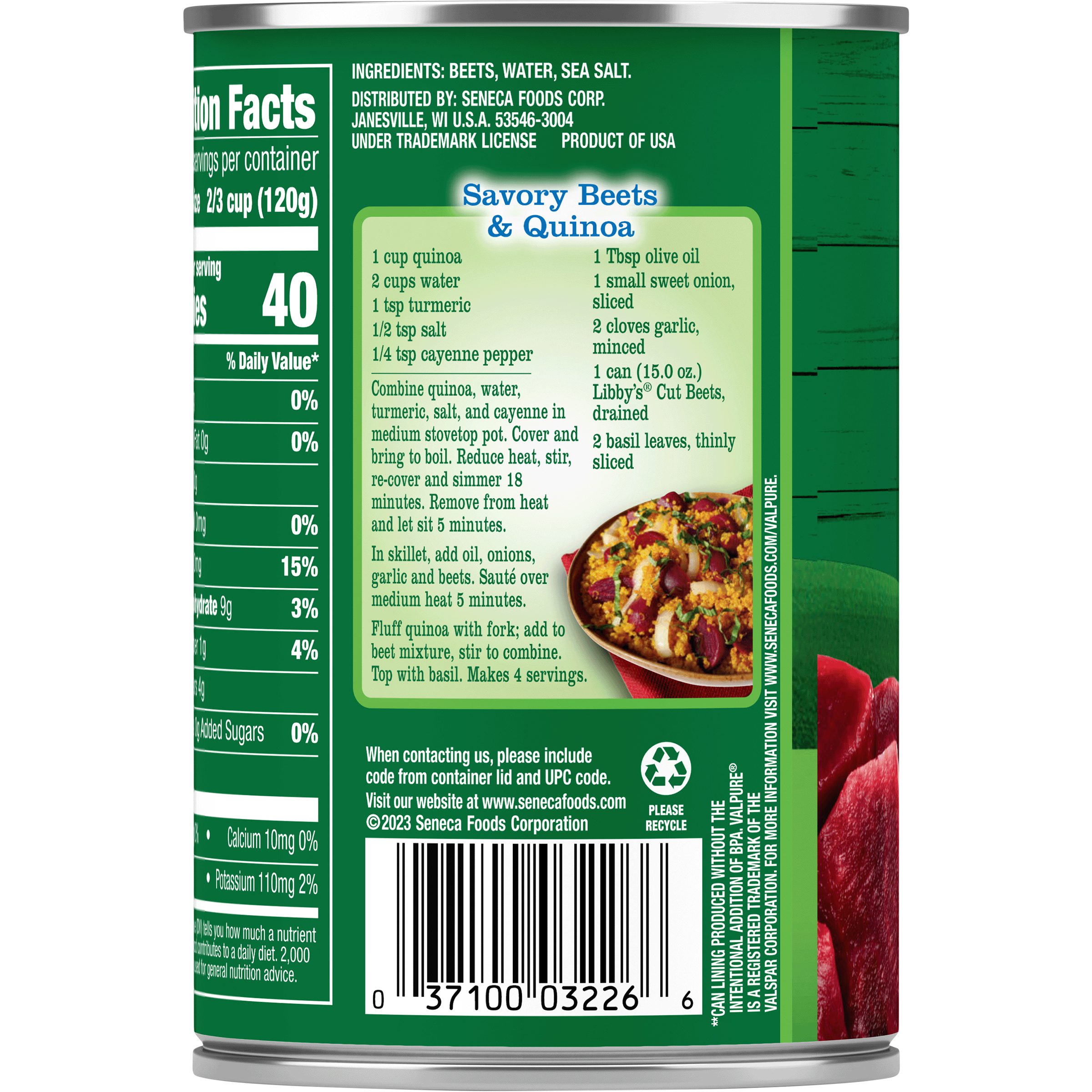 Cut Beets, 15 oz.