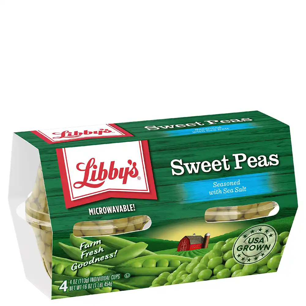 Sweet Peas, 4 oz. Cups, 4-Pack