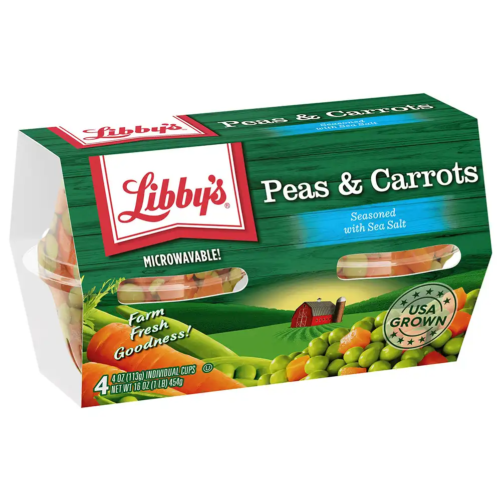 Peas & Carrots 4 oz. Cups, 4-Pack