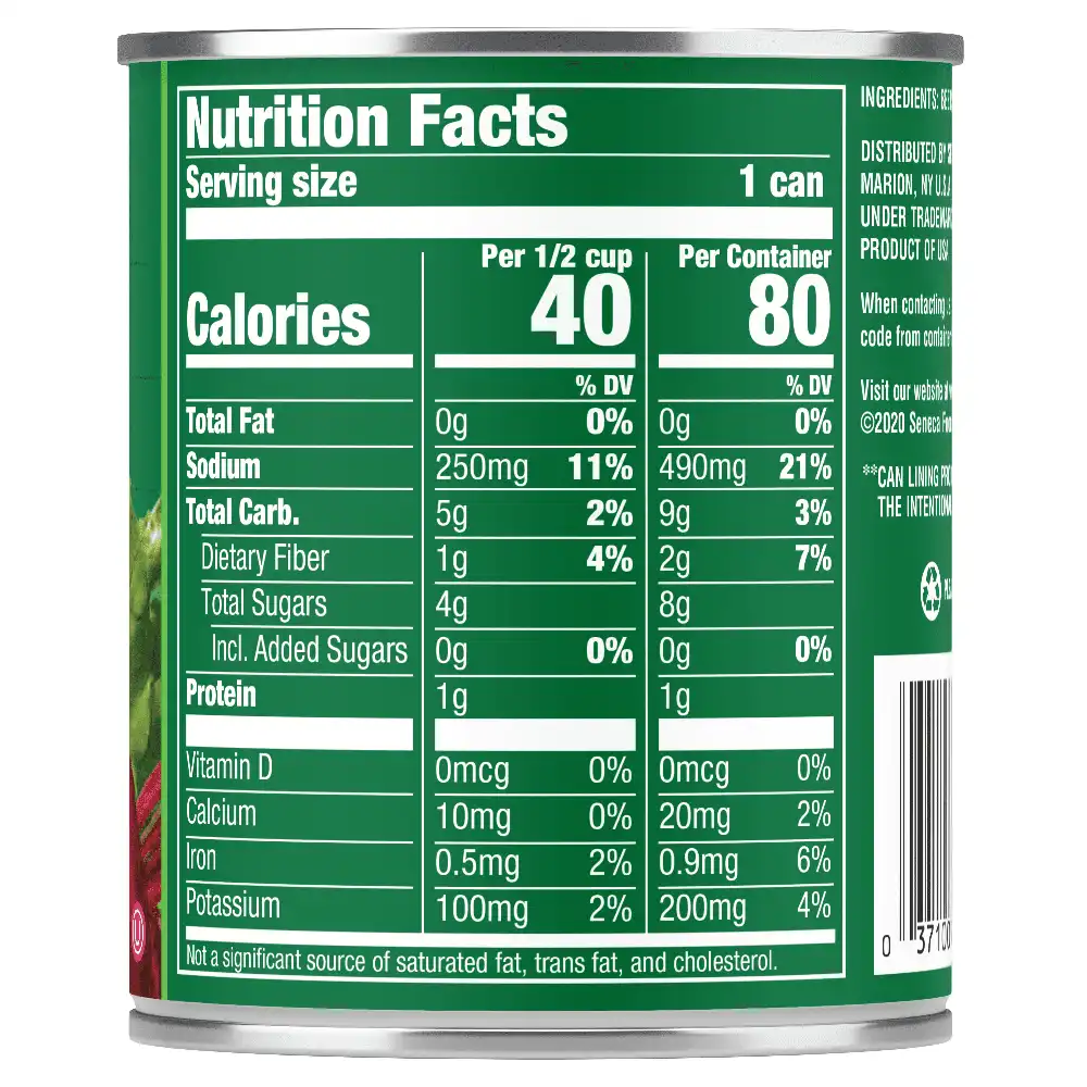 Sliced Beets, 8.25 oz. Easy-Open Can