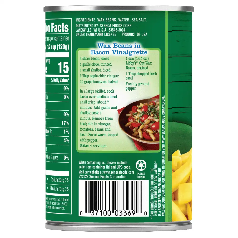 Cut Wax Beans, 14.5 oz.