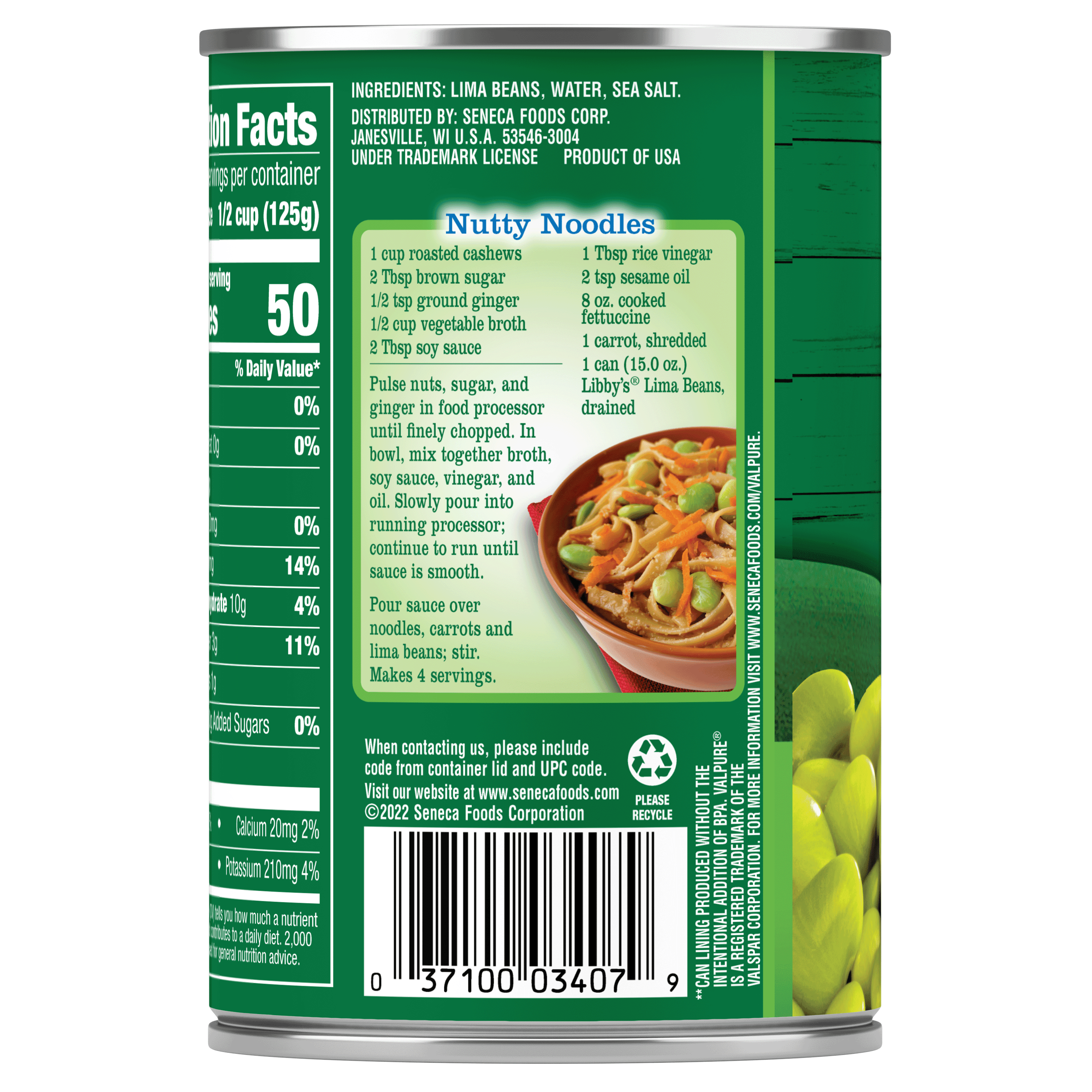 Lima Beans, 15 oz.