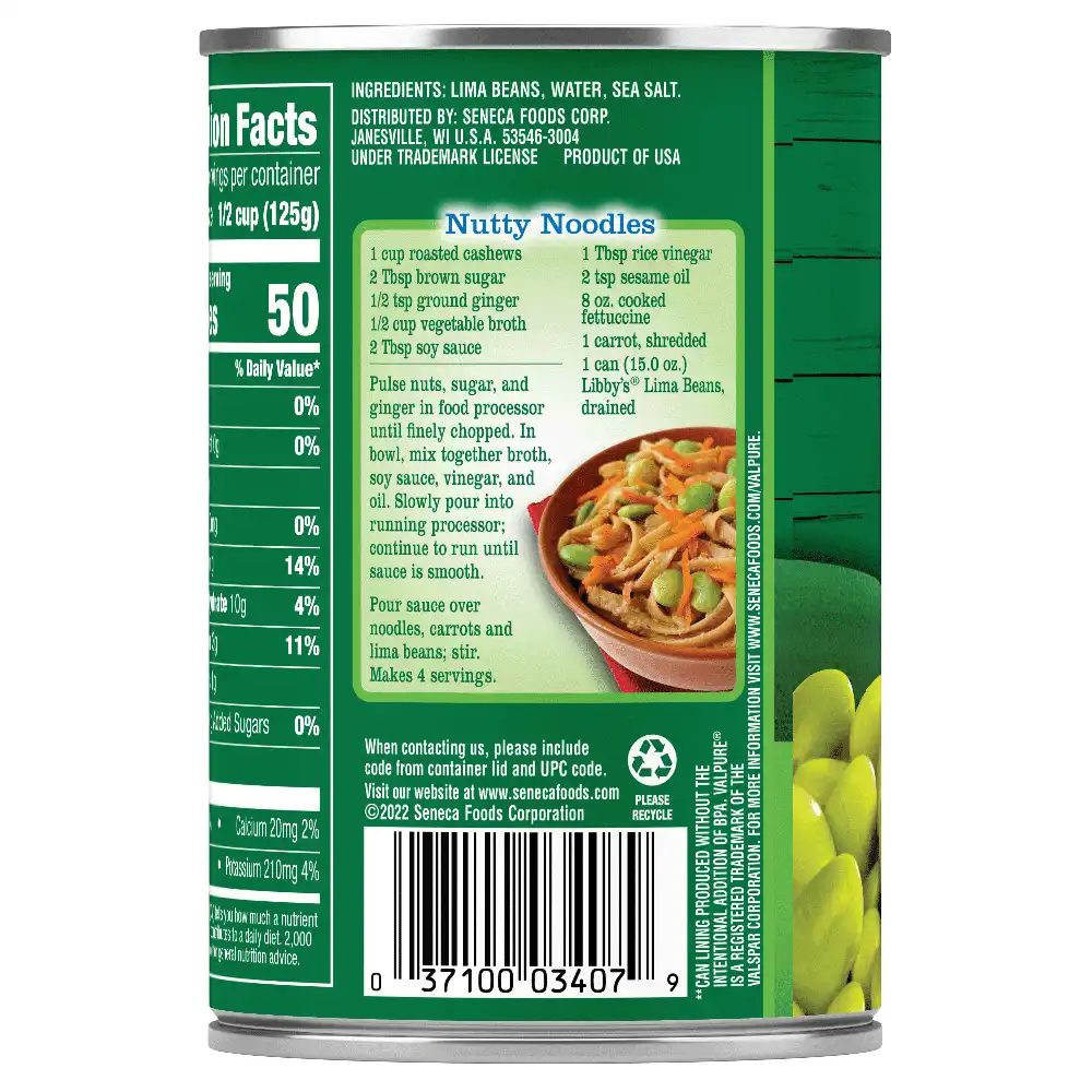 Lima Beans, 15 oz.