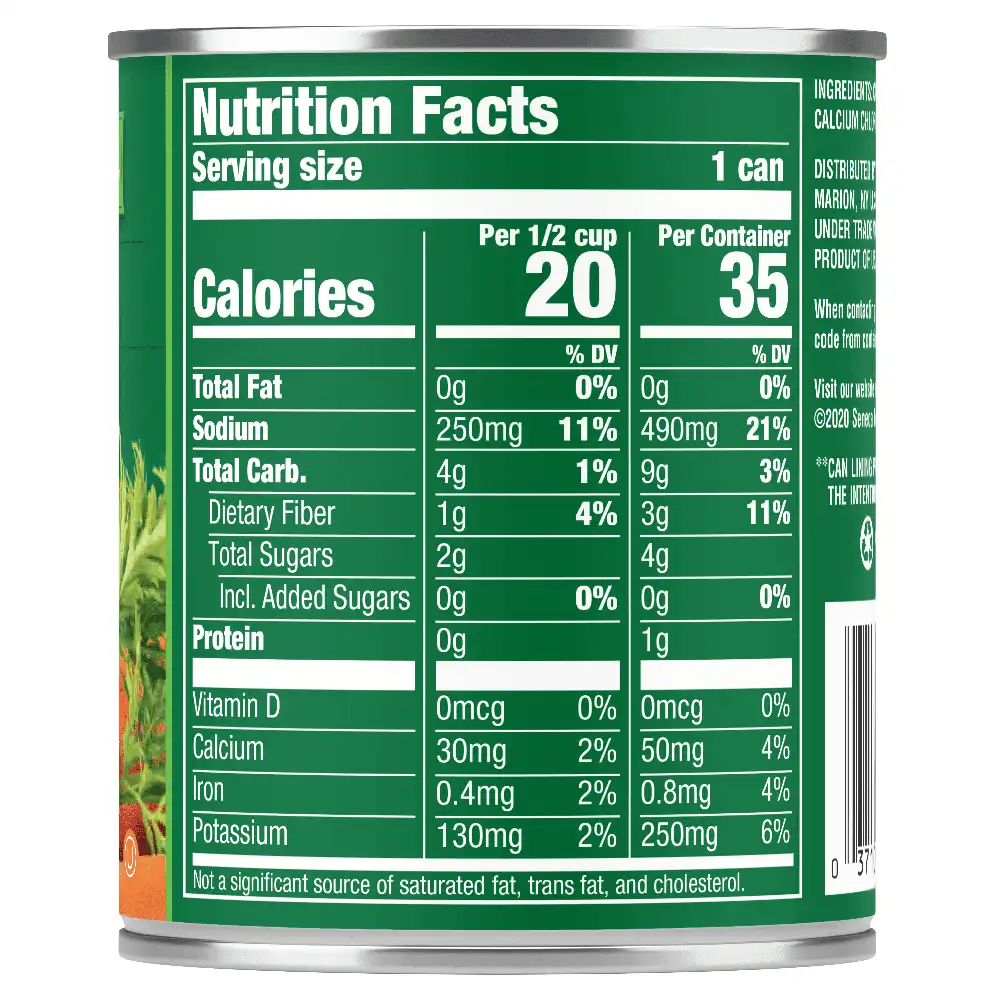 Sliced Carrots, 8.25 oz. Easy-Open Can
