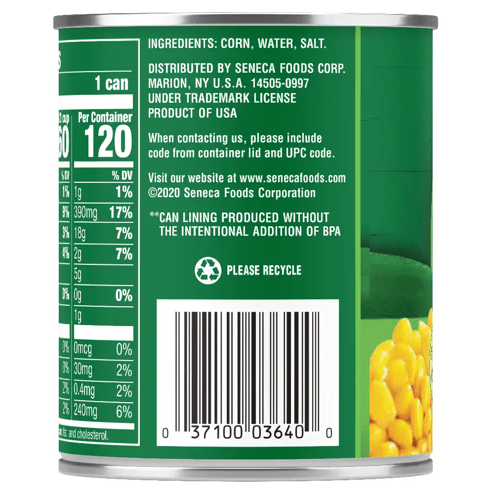 Whole Kernel Sweet Corn, 8.5 oz. Easy-Open