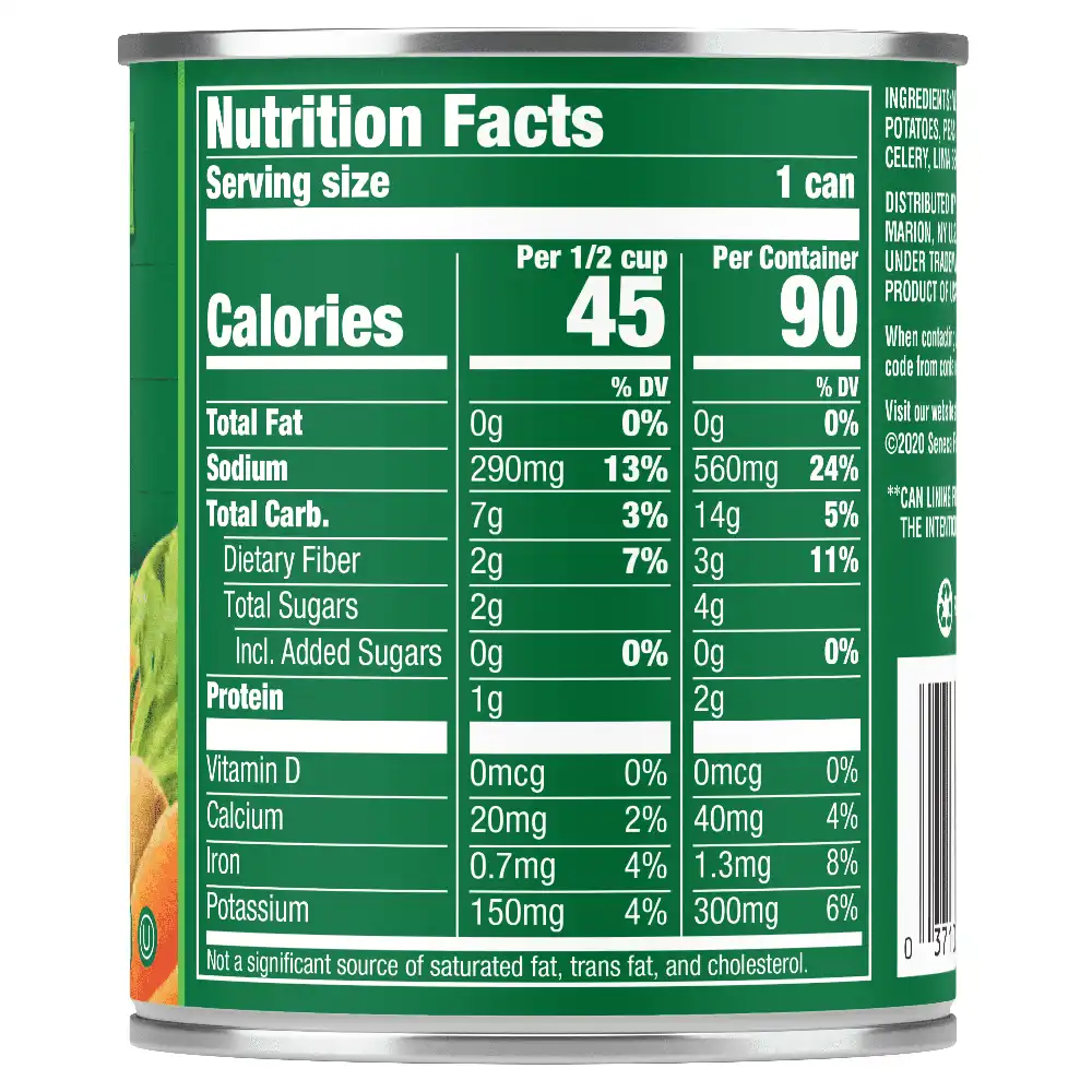 Mixed Vegetables, 8.5 oz. Easy-Open Can