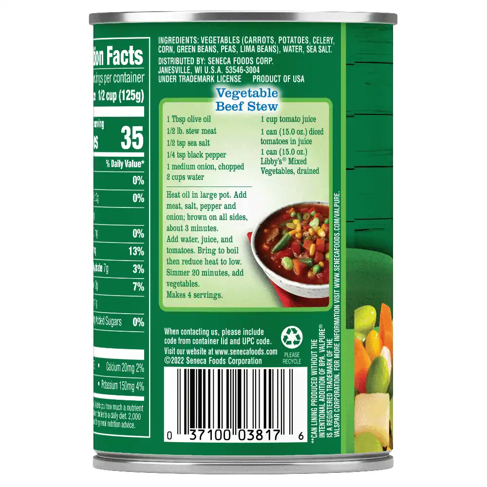 Mixed Vegetables, 15 oz.