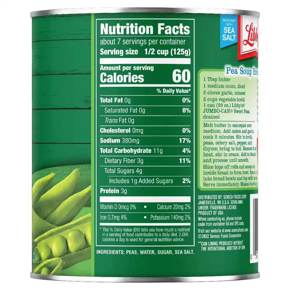 Sweet Peas, 29 oz. Jumbo-Can