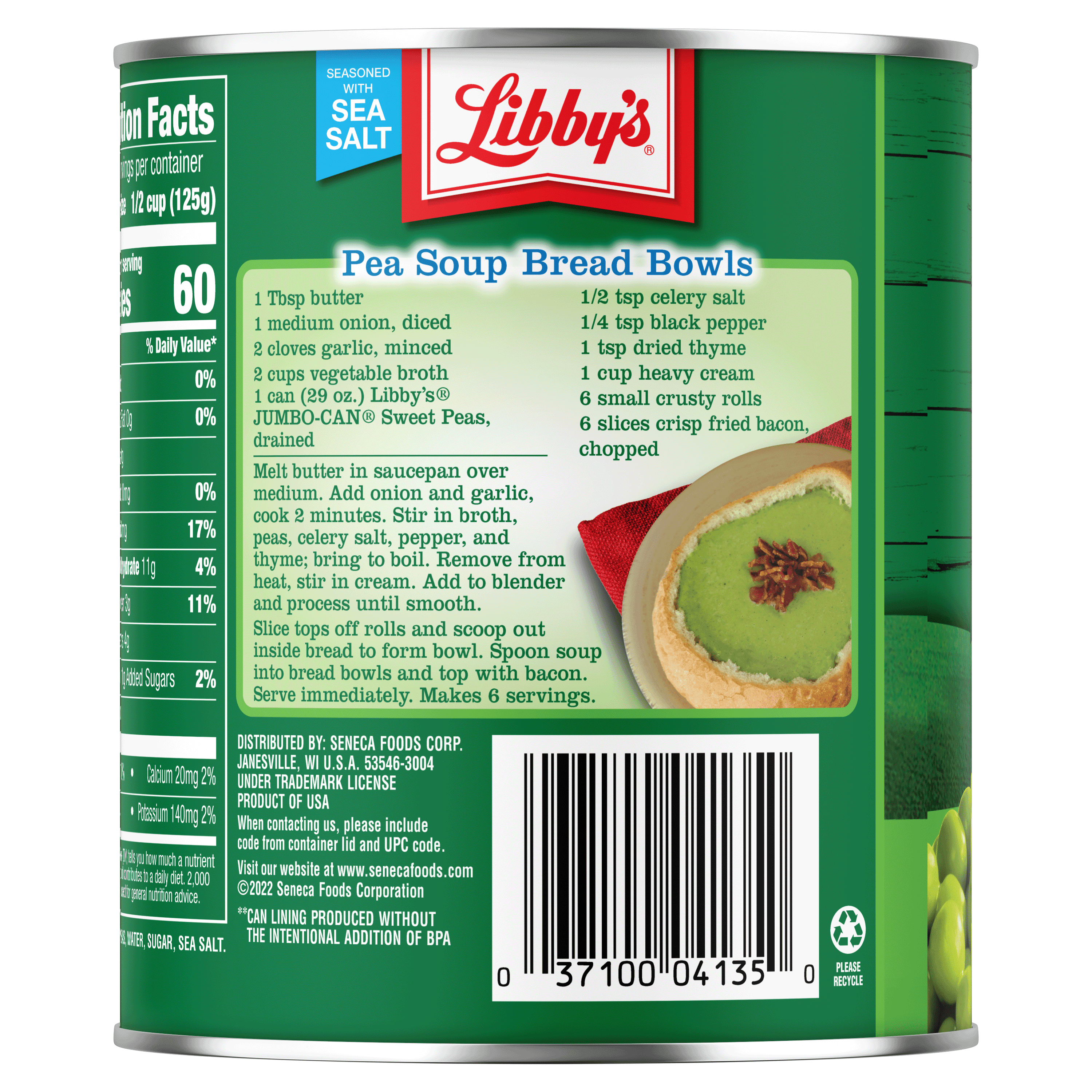 Sweet Peas, 29 oz. Jumbo-Can