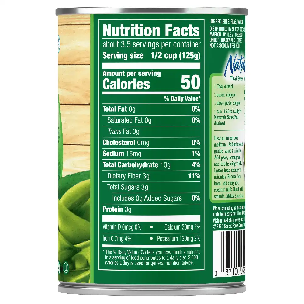 Naturals Sweet Peas, 15 oz.