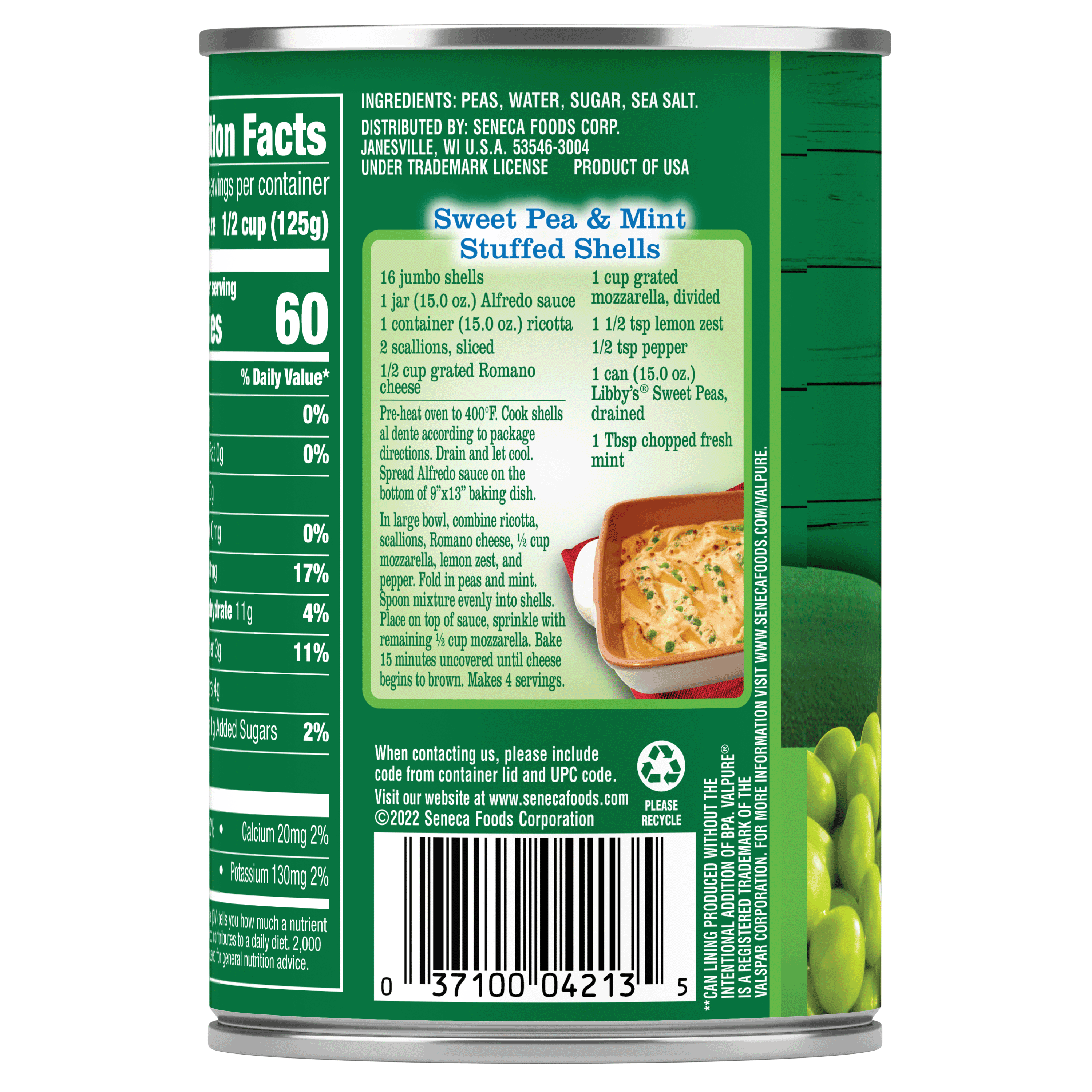 Sweet Peas, 15 oz.