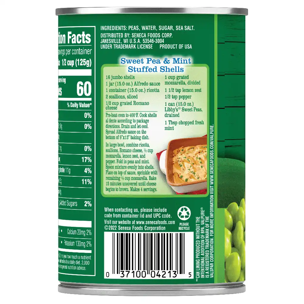 Sweet Peas, 15 oz.