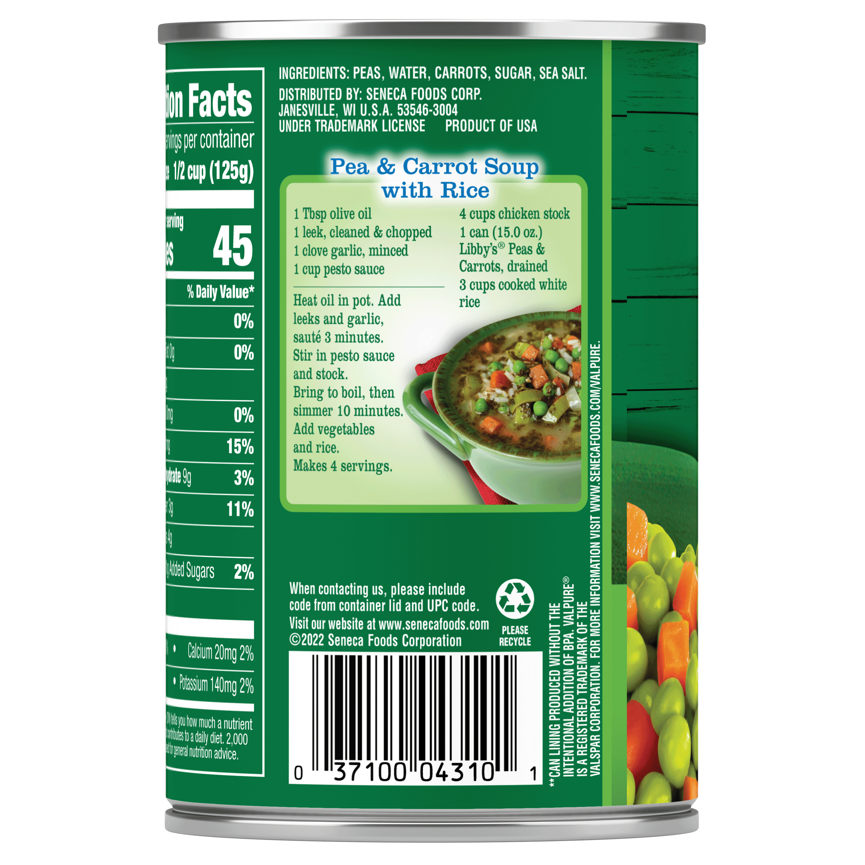 Peas & Carrots, 15 oz.