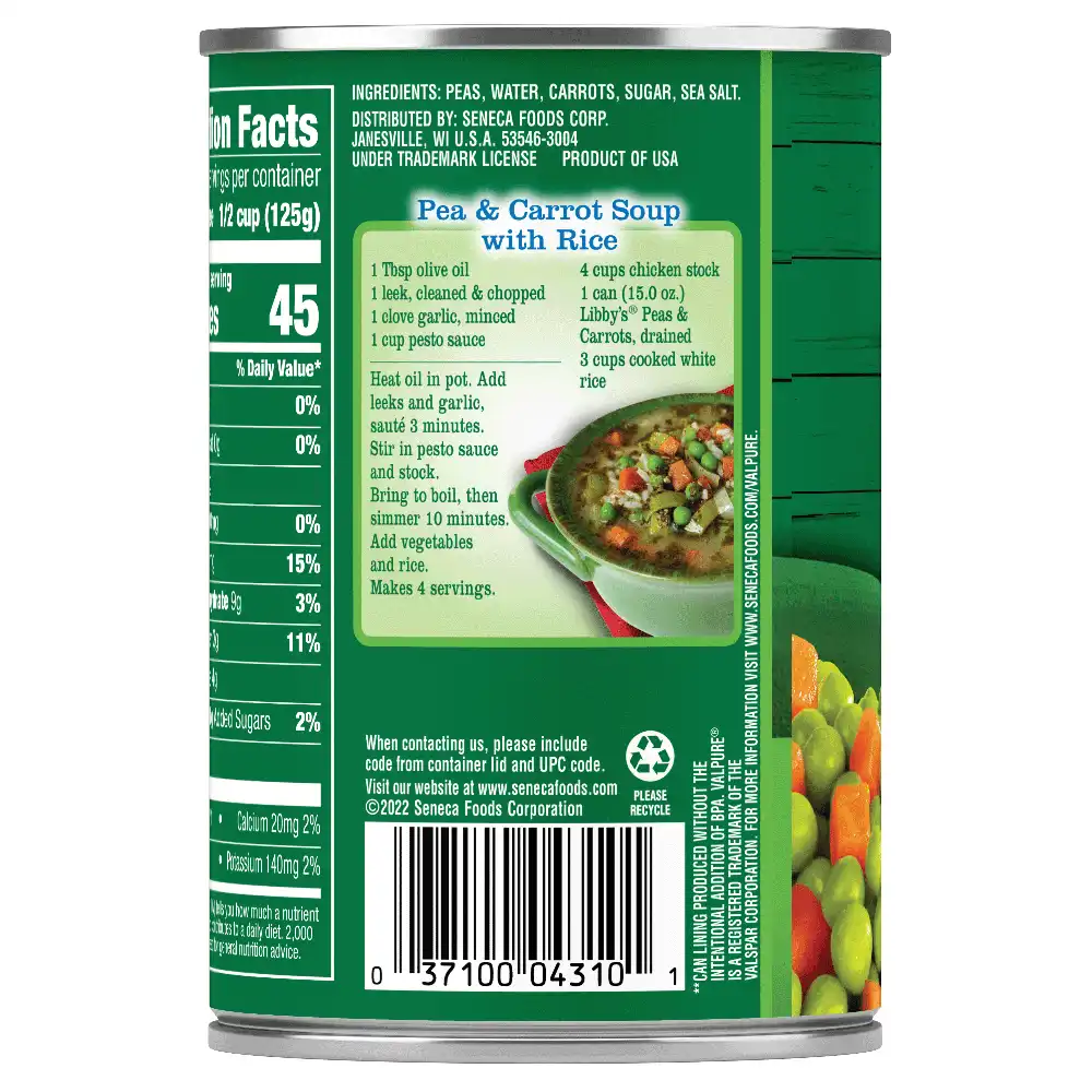 Peas & Carrots, 15 oz.