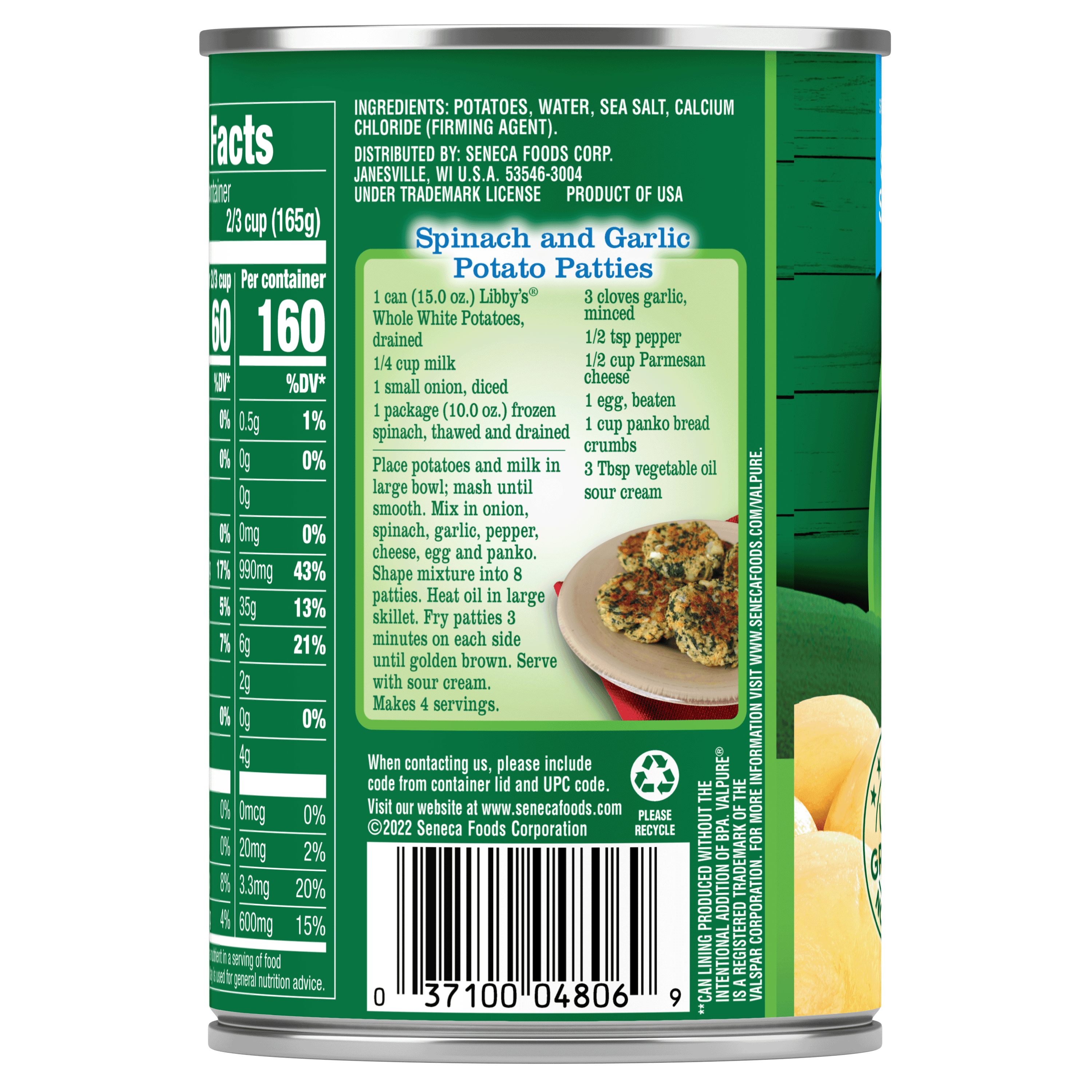 Whole White Potatoes, 15 oz.
