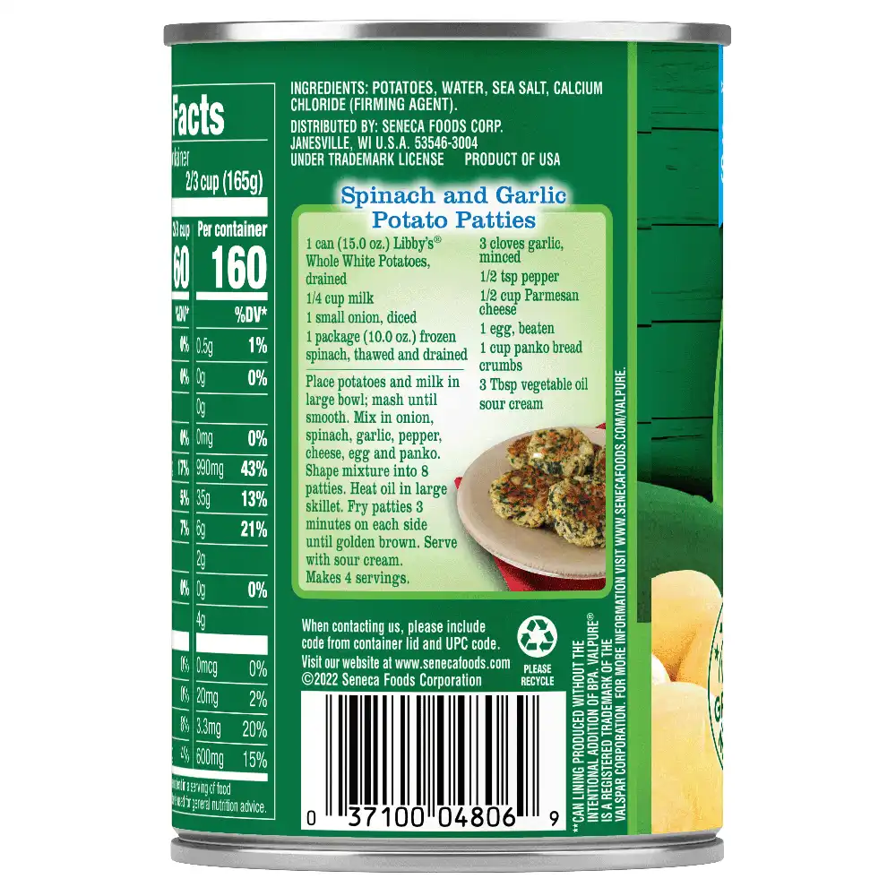 Whole White Potatoes, 15 oz.